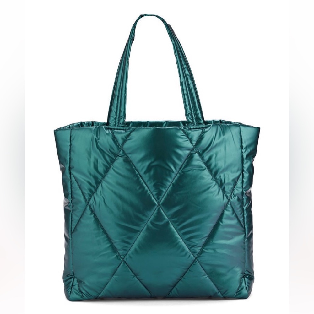 Victoria’s Secret emerald green puffer tote brand new with tags
